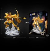 Figura pantasy saint seiya sagittarius the gold archer set construccion 47cm